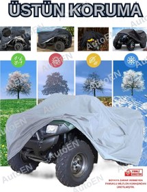 Resim AutoEN Yuki HS 400ATV UYUMLU ATV SU GEÇİRMEZ BRANDASI -GRİ 