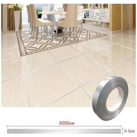 Resim Periboia Gümüş Fayans Arası Şerit Bandı 50 Metre 