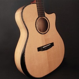 Resim Cort GA-MY BEVEL NAT Grand Auditorium Elektro Akustik Gitar (Profesyonel) | Masif Ladin Kapak, Myrtlewood Arka ve Yanlar, Bevel Cut Kol Desteği ve Fishman Presys EQ 