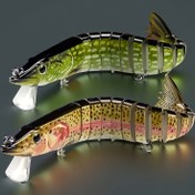 Resim 34g Bağlı Balıkçılık Yemleri 165mm - Gerçekçi Yüzme Eylemi ile Batan Wobbler Crankbaits, Kılıç, Alabalık, Levrek için - Dayanıklı ABS Malzemesi, Trolling ve Tatlı Su Balıkçılığı için İdeal, Levrek Balıkçılığı Aksesuarı 
