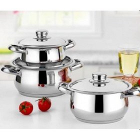 Resim Gülsan 6 Parça Çelik Kapaklı Çakır Güveç Set 