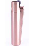 Resim Clipper Özel Kutusunda Metal Çakmak - Mat Rose Gold (Brushed Rose Gold) 