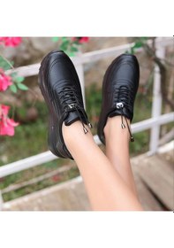 Resim Romy Siyah Cilt Bağcıklı Spor Ayakkabı Çok Renkli 