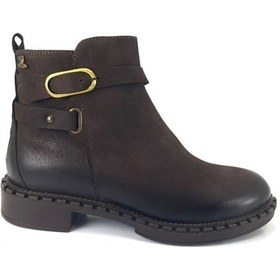 Resim Venüs 2152203 Günlük Hakiki Deri Bayan Bot Kahverengi Nubuk 