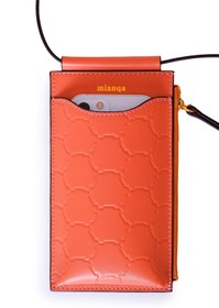 Resim MIANQA Vegan Elma Derisi Telefon Çantası Kiremit 