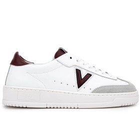 Resim Mario Valentino Kadın Hakiki Deri Beyaz/Bordo Sneakers & Spor Ayakkabı 