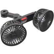 Resim Dinosaurs Araç Arka Koltuk Fanı, Usb Çift Kafalı Araç Fanı 3 