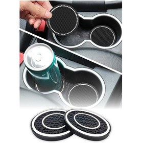 Resim Araç İçi Bardak Telefon Para Malzeme Tutucu Kaymaz Matları 2 Adet Diğer 