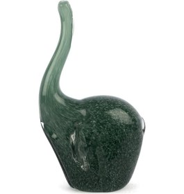 Resim Mikasa Moor Yeşil Fil Cam Dekoratif Obje 16x26cm 