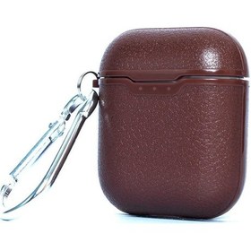 Resim Airpods Uyumlu Kılıf Zore Airbag 03 Deri Görünümlü Silikon Kılıf 