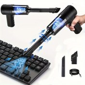 Resim AOCIWE Çift Türbinli Kablosuz El Tipi Elektrikli Süpürge - Yüksek Emiş Gücü, Taşınabilir, Hafif, Aralık Aracı Dahil - Ev, Araba Temizliği, Evcil Hayvan Tüyleri ve Artıkların Giderilmesi İçin Mükemmel - USB Şarj Edilebilir, ABS Malzeme, Lityum-Polimer Pil, Taşınabilir Temizlik Cihazı | 