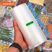 Resim AGASHE 5m Vakumlu Mühürleme Ruloları Gıda Saklama İçin - BPA İçermez, Yırtılmaya Dayanıklı, Anti-Oksidasyon & Koku Geçirmez, Puantiyeli Desen, Sous Vide, Yemek Hazırlama, Düşük Sıcaklıkta Pişirme & Sığır Eti Saklama İçin İdeal, Yiyecekleri Taze Tutuyor, Yeniden Kullanılabilir Mutfak Gereci, Mutfak Saklama | Puantiyeli Tasarım | Dayanıklı Malzeme, Gıda Vakumlu Mühürleyici 