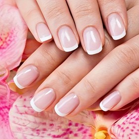 Resim 22 adet Beyaz Uçlu ve Şeffaf Çeperli Fransız Manikür Jel Parmağınız için Parmağınızın Üstüne Yapışkan Parça - Kurutulmuş, Salon Kalitesi, Kolay Uygulama, Parmağınızın Üstüne Yapışkan Parça ve Parmağınızın Üstüne Yapışkan Parça Dahil, Fransız Parmağı Sanatı| Fransız Uç Tasarımı|Parlak Bitiş, Jel Parmağınız için Parmağınızın Üstüne Yapışkan Parça 