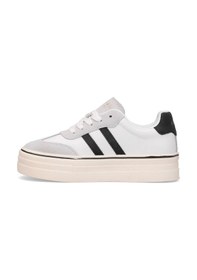 Resim Lufian 121230025n Angela Kadın Hakiki Deri Klasik Sneaker Beyaz Beyaz 