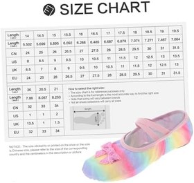 Resim Toddmomy Kadınlar Için Kız Bale Ayakkabıları Kızlar Için Dans Ayakkabıları Pratik İçin Yumuşak Tabanlı Küçük Step Ayakkabıları Jimnastik Ayakkabıları Çok Yönlü 