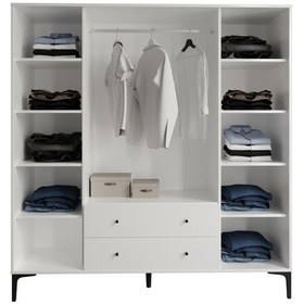 Resim Trio White Xl Dolap %100mdf 