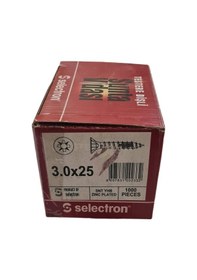 Resim Selectron 30 x 25 mm Sunta Vidası (Kutu İçinde 1000 Adet Bulunmak 