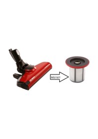 Resim Bosch Uyumlu Unlimited Proanimal Serie 6 Şarjı Süpürge Başlığı Kırmızıve 