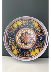 Resim Lamedore Flavor Yuvarlak Tepsi 37x37x5 Cm Kırmızı 