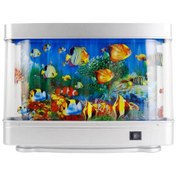 Resim Moveevo Ev Ve Ofis İçin Led Akvaryum Simülasyon Lambası - Beyaz Işık, 8w, Kolay Kurulum, Dinamik Balık Tasarımı, Abd Standardı 