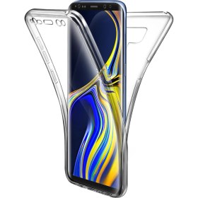 Resim Microsonic Samsung Galaxy Note 9 Kılıf 6 tarafı tam full koruma 360 Clear Soft Şeffaf 