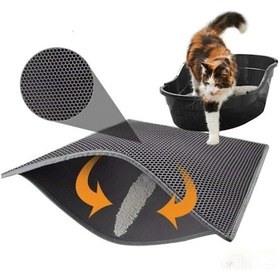 Resim Herniks Elekli Kedi Tuvalet Önü Paspası 60 x 45 CM 