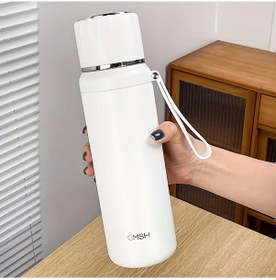 Resim Maxaccess Beyaz 27.05 Oz Paslanmaz Çelik Termos Seyahat Spor Matara Taşınabilir Kapaklı 