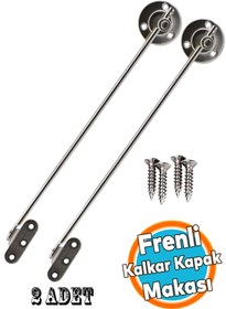 Resim NZB Frenli Kalkar Kapak Makası Dolap Çekmece Metal 25 Cm Sessiz Açma Kapama Amortisör Piston Bar 25 cm 