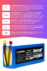 Resim ELECTROLL ONVO OV-012 (Maksimum Kapasite) Batarya 48v 17.5ah Pil Elektrikli Scooter Bataryası 