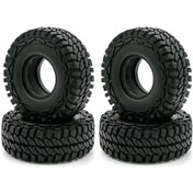 Resim 1/10 Trx4 Scx10 İçin 4 Adet Kauçuk Rc Araç Lastiği - 114mm Çap 