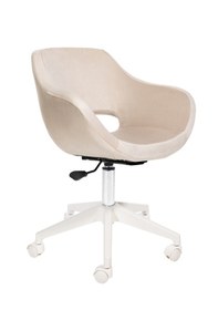Resim Ciervo Beyaz Ayaklı Çalışma Sandalyesi Bej 