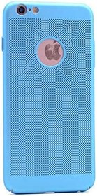 Resim iPhone 7 Uyumlu Delikli Sert Rubber Silikon Kılıf (Turkuaz) 