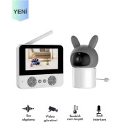Resim Bebek Kamerası Kumandalı Monitörlü Karşılıklı Konuşma Özellikli , Hatırlatıcılı Ip Bebek Kamerası 