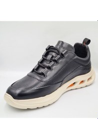Resim Greyder 18411 Siyah Hakiki Deri Erkek Sneaker Spor Ayakkabı Siyah 