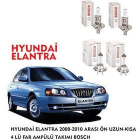 Resim HYUNDAİ ELANTRA 2007 MODEL ÖN UZUN-KISA 4 LÜ FAR AMPÜLÜ TAKIMI BOSCH 