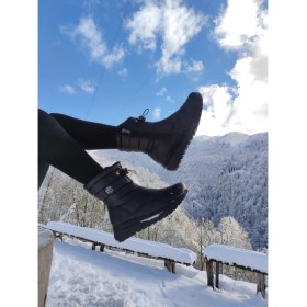 Resim Çiğdem Kundura Çiğdem Kar Botu - Kar 8 - Siyah-Yandan-Fermuarlı - 38 