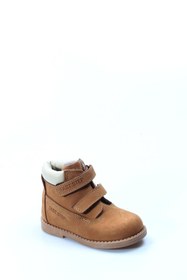 Resim FAST STEP Unisex Hakiki Deri Içi Kürklü Kışlık Rahat Günlük Cırt Cırtlı Bebek Klasik Bot 006kba1001 