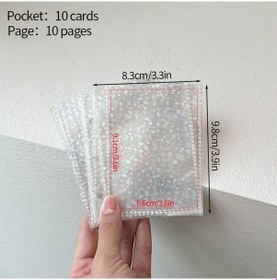 Resim 3 Delikli Klasör Fotoğraf Albümü Pvc Fotoğraf Kartı Albümü Yeni İdol Kartı Koleksiyon Kitabı 