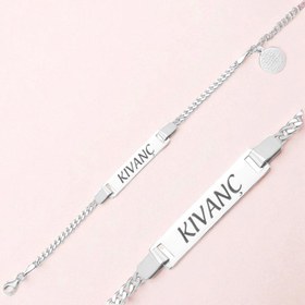 Resim Ayetel Kürsi Dualı 925 Ayar Gümüş Erkek Bebek Künyesi - Silver 