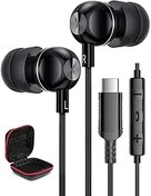 Resim S22 Ultra için Tip C Kulaklık, USB C Kablolu Kulaklık, Çift Katmanlı Kulak Uçları, Gürültü Engelleme, Manyetik USB-C Kulaklık HiFi Stereo Mikrofon Samsung Galaxy S21 Plus Google Pixel 7 Pro 6 6A iPad 10 2022 için 