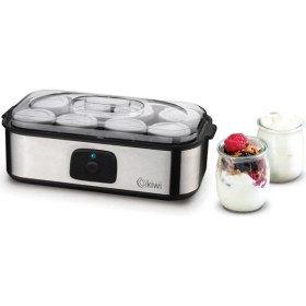 Resim KYM-7213 Paslanmaz Çelik Tabanlı 8 Kavanozlu Dijital Yoğurt Yapma Makinesi 