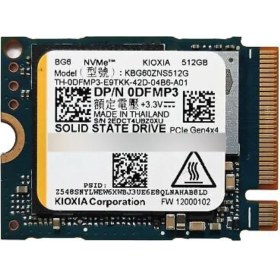 Resim Kıoxıa KBG60ZNS512G 512GB 4800/4000MB/S M.2 2230 Pcı-E Nvme SSD Bulk 