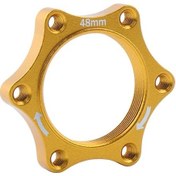 Resim Bisiklet Dişli Ön / Arka Hub Alüminyum Alaşım Rotor Flanş Adaptörü Yıkayıcı - Altın 48 Mm Yurt Dışından A 
