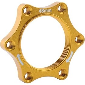 Resim Bisiklet Dişli Ön / Arka Hub Alüminyum Alaşım Rotor Flanş Adaptörü Yıkayıcı - Altın 48 Mm Yurt Dışından A 