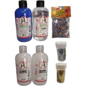 Resim Slime Slaym Yapma Seti 250Ml 4 Adet + Toz Sim 2 Adet + Köpük N11.156 