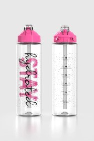 Resim Renga Falcon Stay Desenli 630 Ml Pipetli Tritan Matara 912016 Fuşya Fuşya 