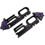 Resim 1 Çift Araba Metal 5.0 Coyote Mach Logo Rozet Amblem Çıkarma Çıkartma Black-purple 1 Piece Set 