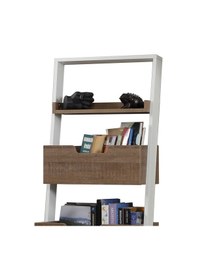 Resim Pasifichome Low Oyuncak Montessori Raflı Kitaplık&Oyuncak Dolabı Koyu Meşe 