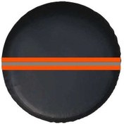 Resim Dancemonkey 15 İnç Kalın Suni Deri Lastik Kapağı, Yansıtıcı Kırmızı Fg-2 