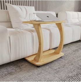 Resim Mobico Varyo Laptop Sehpası, C Ayaklı Orta Sehpa, Yemek Yeme Sehpası 